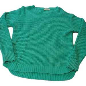 Women's Zenana Teal‎ Knit Long Sleeve Sweater Size Small